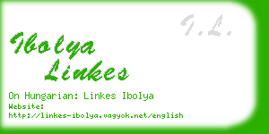 ibolya linkes business card